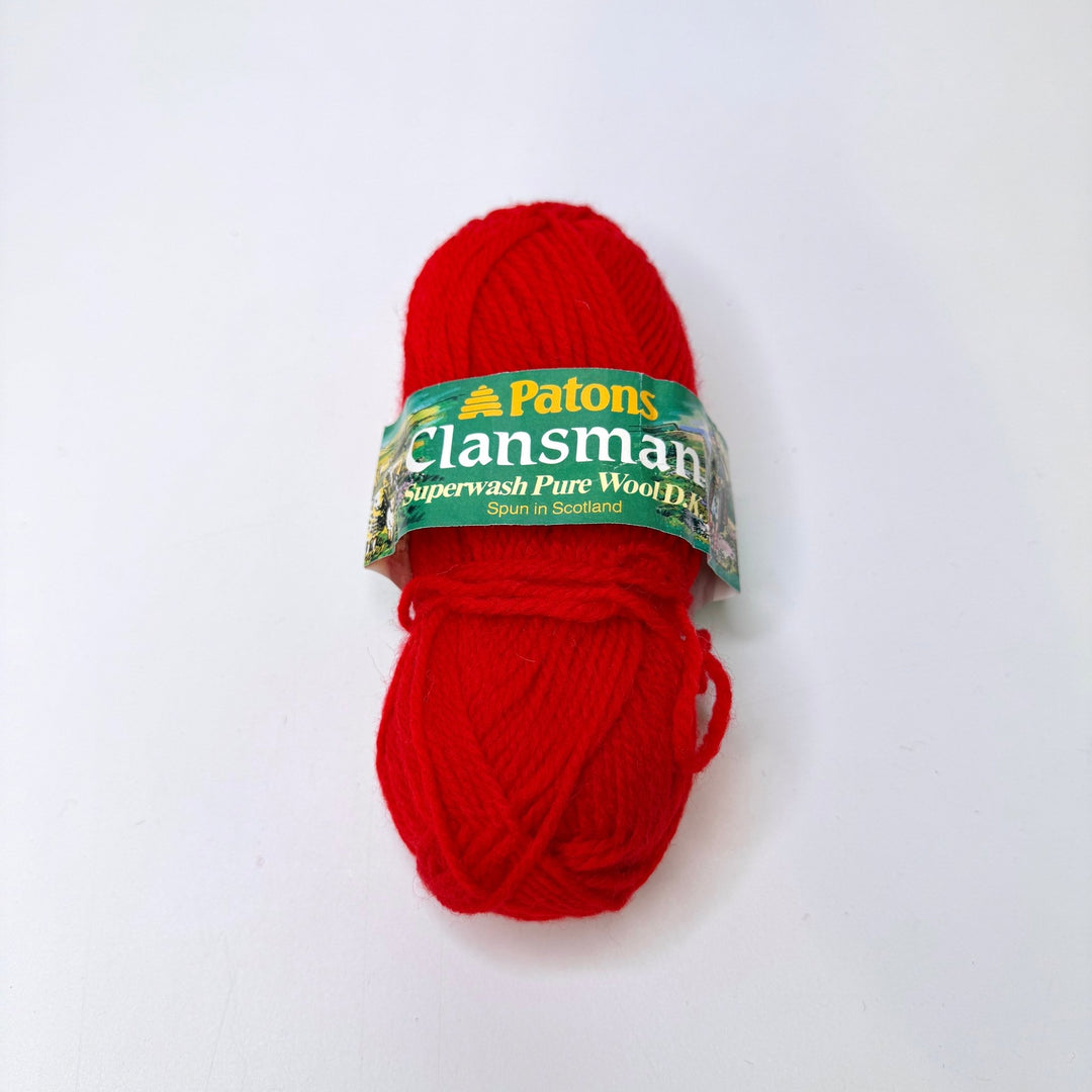 Wool Yarn - Red - Individual - True Deadstock supplies Fabric by private - Sustainable Textile | FABCYCLE