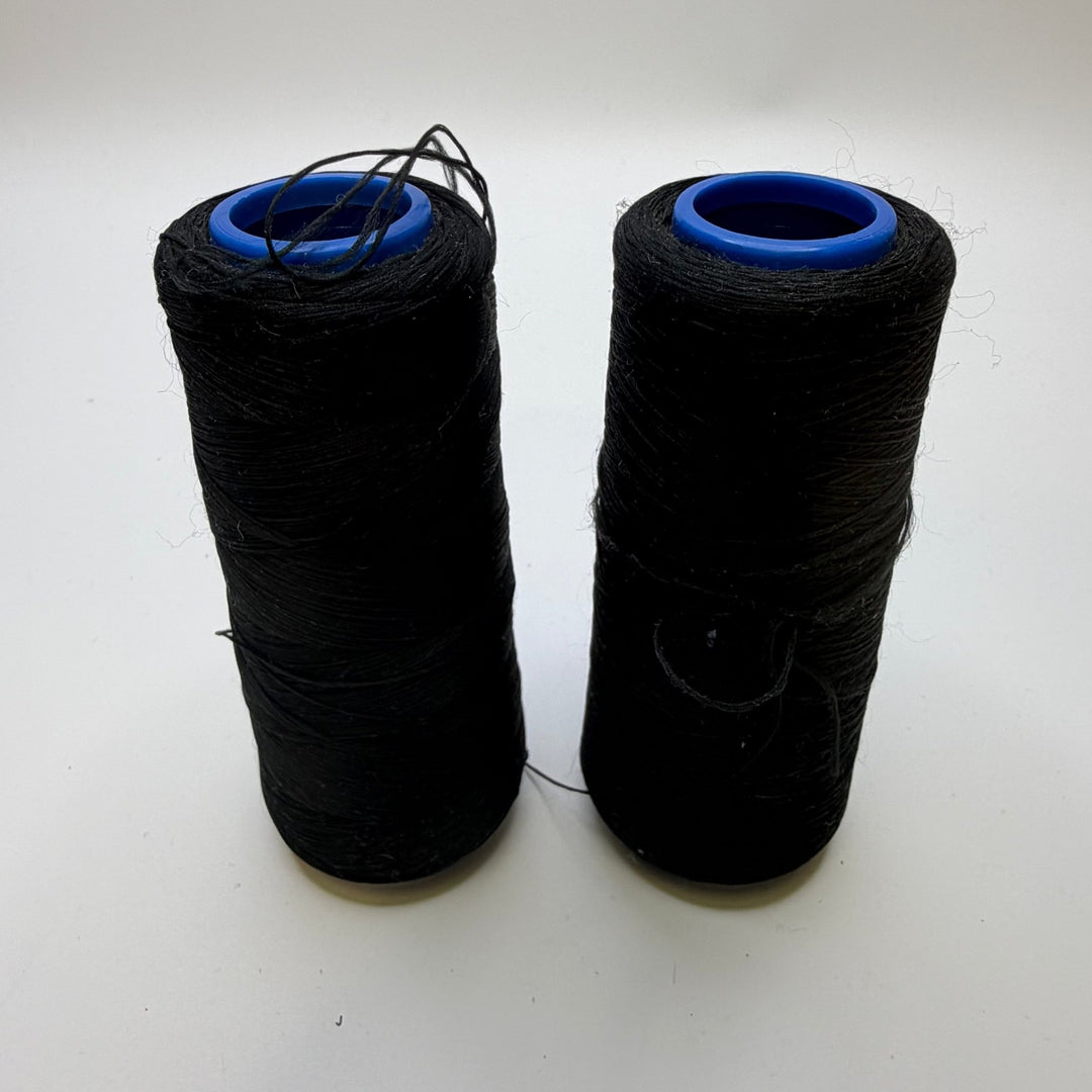 Wooly Nylon Thread - Black - 2 Pack - True Deadstock supplies Fabric by private - Sustainable Textile | FABCYCLE