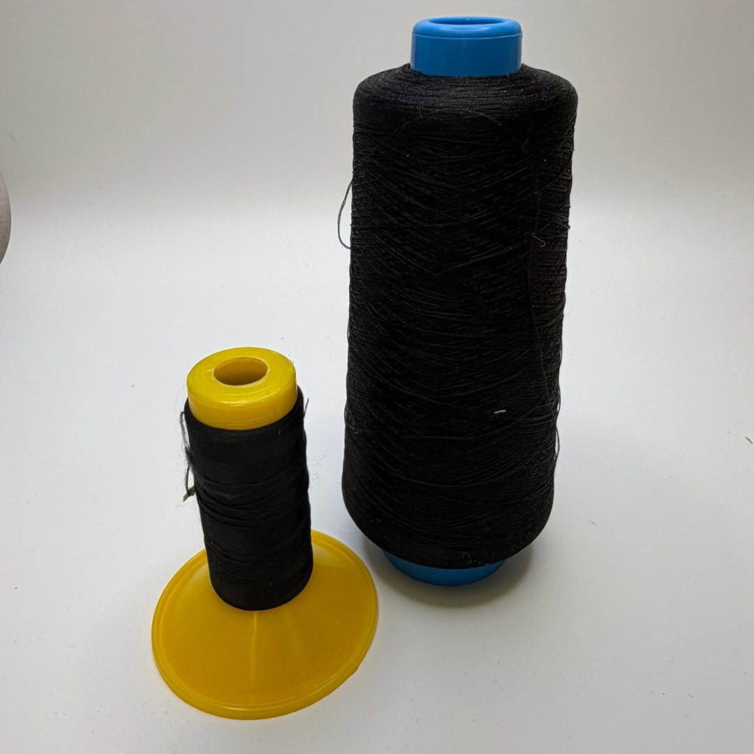 Wooly Nylon Thread - Black - 2 Pack - True Deadstock supplies Fabric by private - Sustainable Textile | FABCYCLE