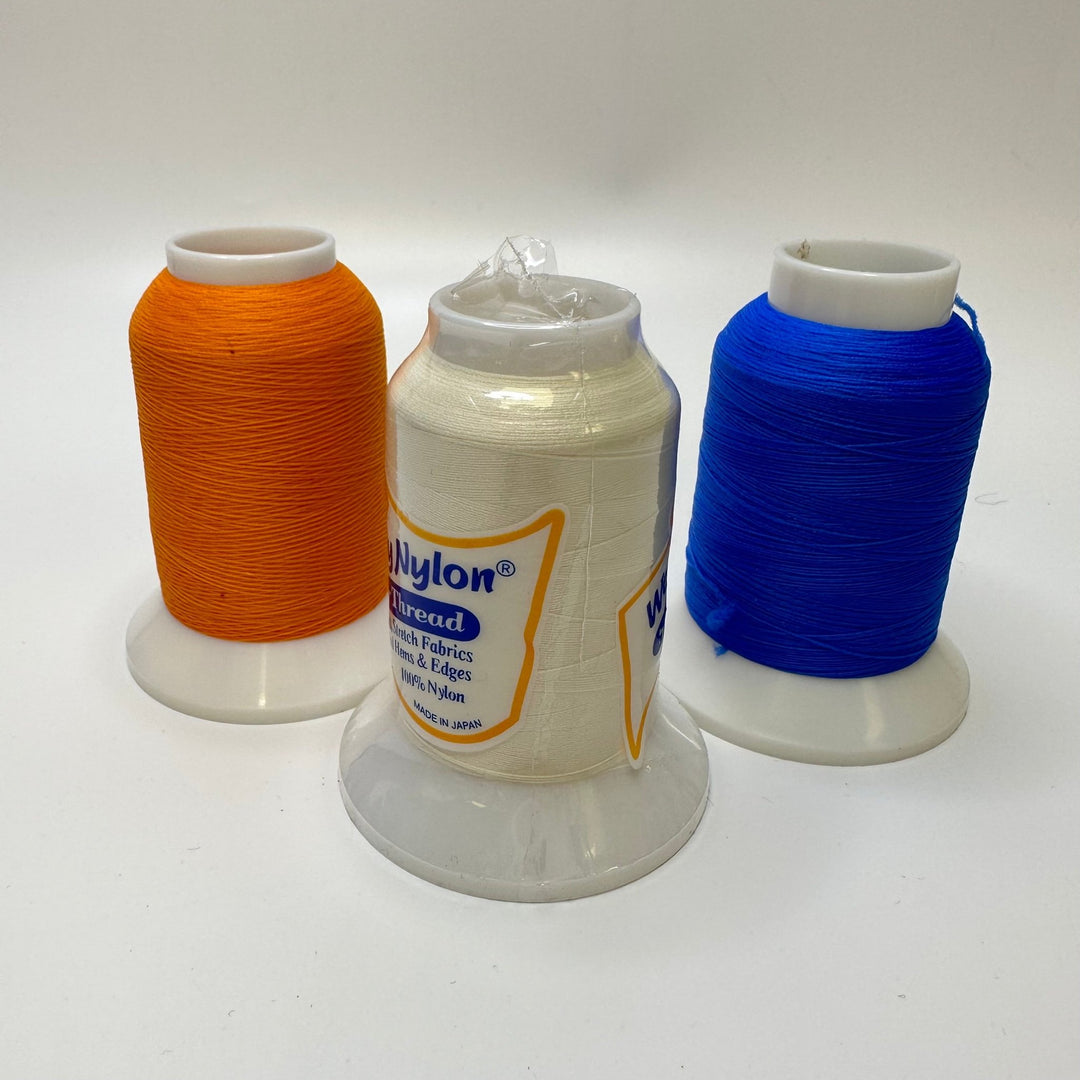 Wooly Nylon Thread - Blue Cream Orange - 3 Pack - True Deadstock supplies Fabric by private - Sustainable Textile | FABCYCLE
