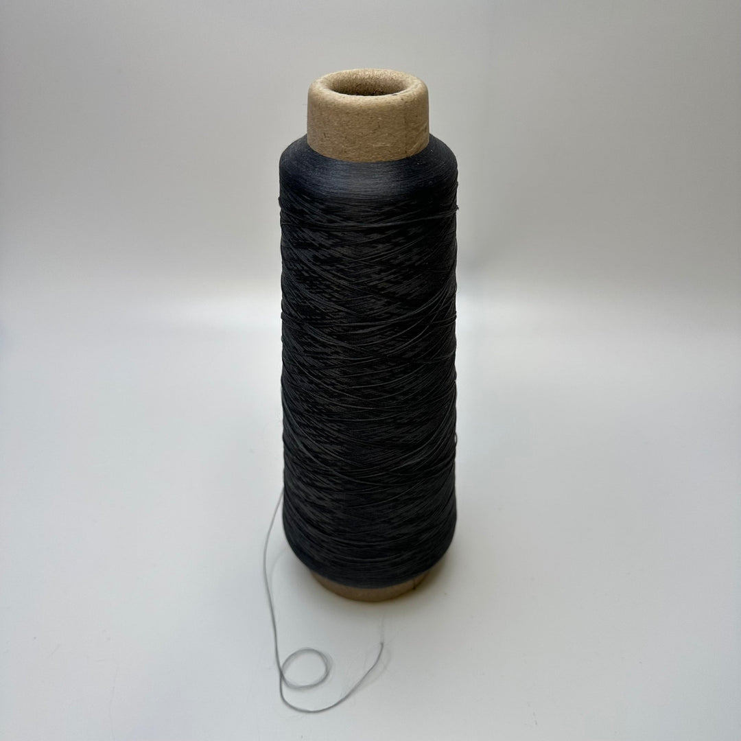Wooly Nylon Thread - Dark Grey - True Deadstock supplies Fabric by private - Sustainable Textile | FABCYCLE