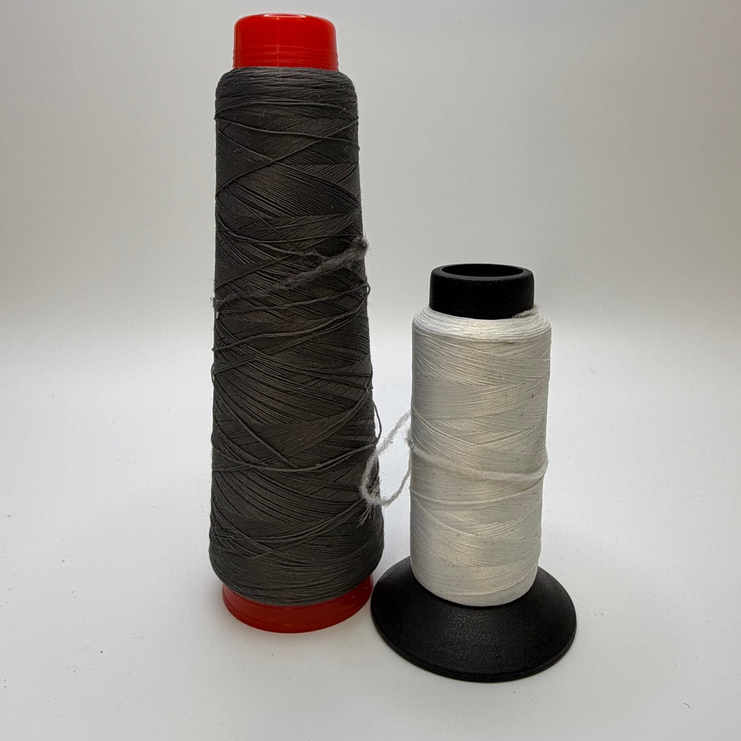 Wooly Nylon Thread - Grey/White - 2 Pack - True Deadstock supplies Fabric by private - Sustainable Textile | FABCYCLE