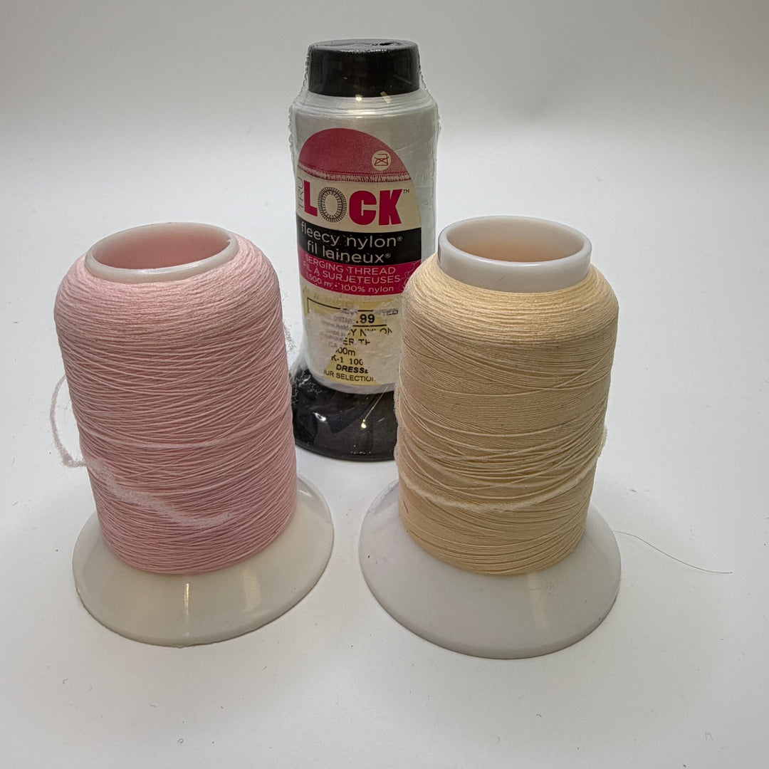 Wooly Nylon Thread - Pink Multi - 3 Pack - True Deadstock supplies Fabric by private - Sustainable Textile | FABCYCLE
