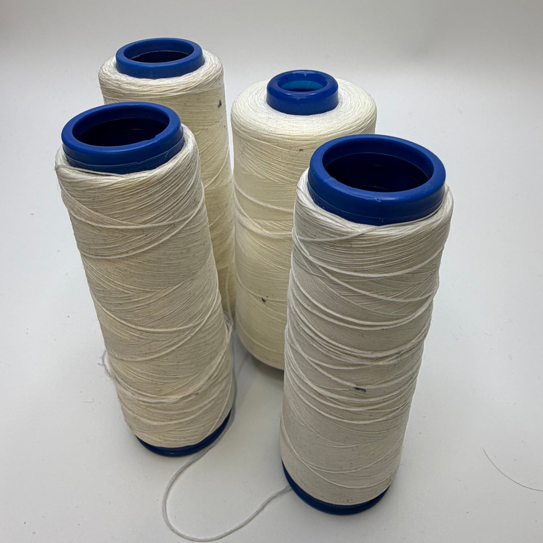 Wooly Nylon Thread - White/Cream - 4 Pack - True Deadstock supplies Fabric by private - Sustainable Textile | FABCYCLE