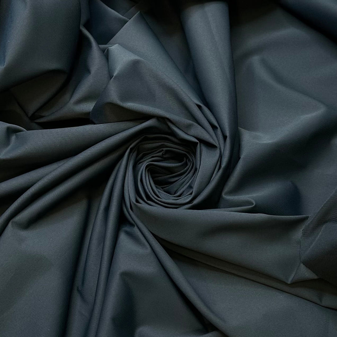 Working Out In The Rain - Water Resistant Synthetic Blend Woven - Dark Teal - Bundles - True Deadstock fabric Fabric by private - Sustainable Textile | FABCYCLE