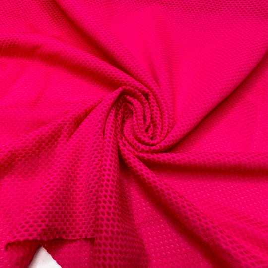 Workout Mania - Sport Mesh Poly/Spandex Knit - Pink - 2.1M Bundle - True Deadstock fabric Fabric by private - Sustainable Textile | FABCYCLE