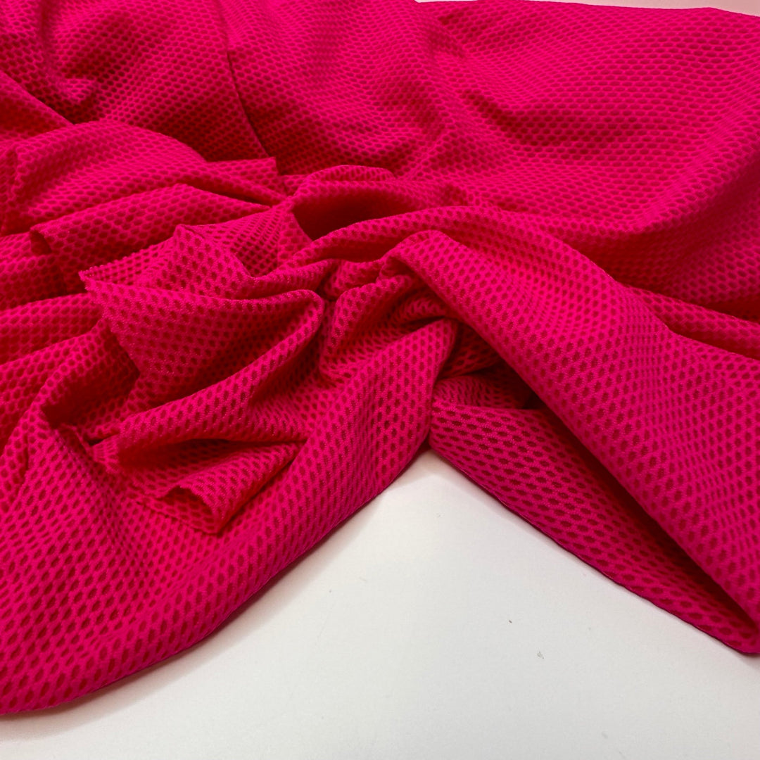 Workout Mania - Sport Mesh Poly/Spandex Knit - Pink - 2.1M Bundle - True Deadstock fabric Fabric by private - Sustainable Textile | FABCYCLE