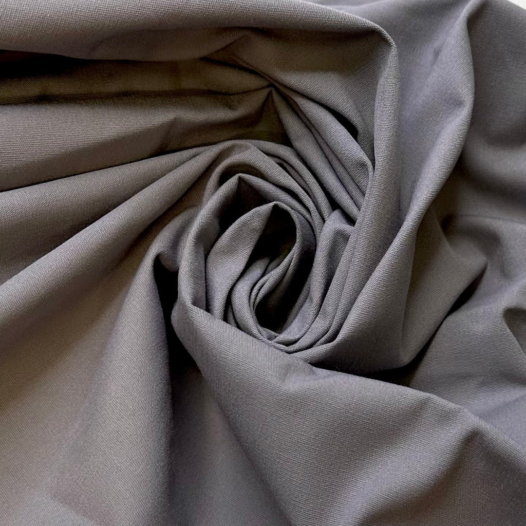 Worry Stone - Polyester Blend Woven - Grey - 2.5M Bundle - True Deadstock fabric Fabric by private - Sustainable Textile | FABCYCLE