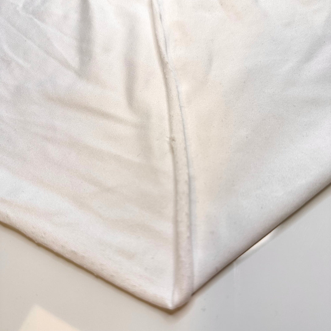Writing An Essay - Polyester Blend Knit - White - 2.15M Bundle - True Deadstock fabric Fabric by private - Sustainable Textile | FABCYCLE
