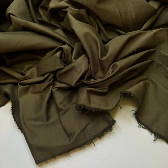 Y2K The Sequel - Twill Weave Cotton Blend Woven - Dark Green - Bundles - True Deadstock fabric Fabric by private - Sustainable Textile | FABCYCLE