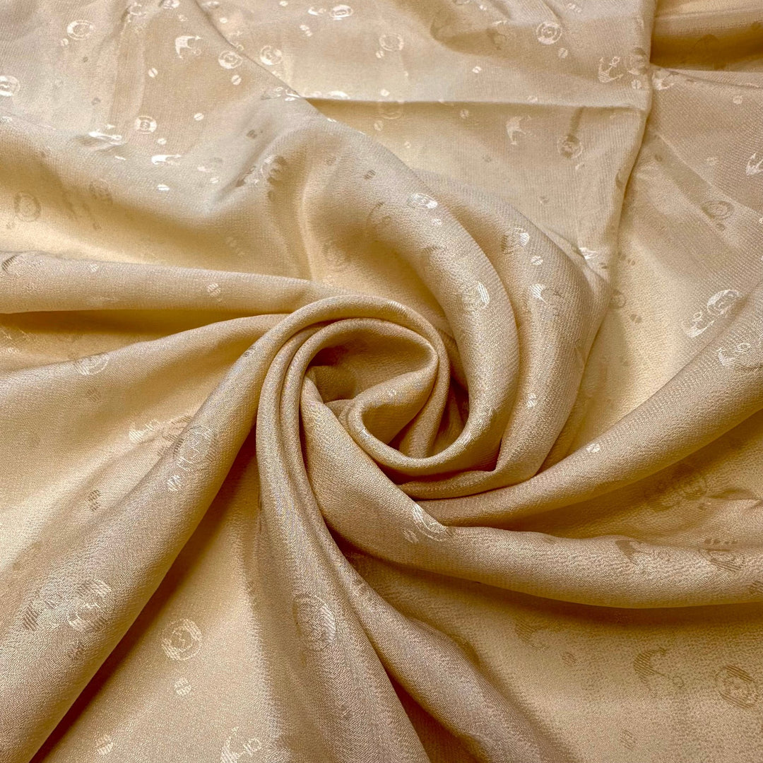 Yacht Party - Silk Woven - Cream Nautical - 3.6M Bundle - True Deadstock fabric Fabric by private - Sustainable Textile | FABCYCLE