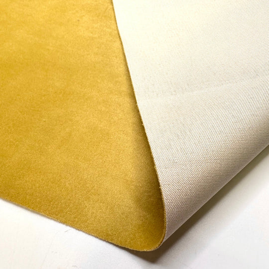 Yard Sale But Fancy - Polyester Blend Woven - Dark Yellow - 2M Bundle - True Deadstock fabric Fabric by private - Sustainable Textile | FABCYCLE