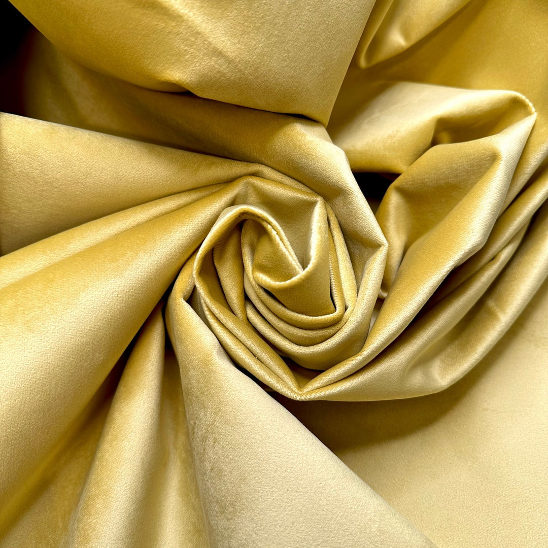 Yard Sale But Fancy - Polyester Blend Woven - Dark Yellow - 2M Bundle - True Deadstock fabric Fabric by private - Sustainable Textile | FABCYCLE