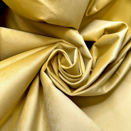 Yard Sale But Fancy - Polyester Blend Woven - Dark Yellow - 2M Bundle - True Deadstock fabric Fabric by private - Sustainable Textile | FABCYCLE