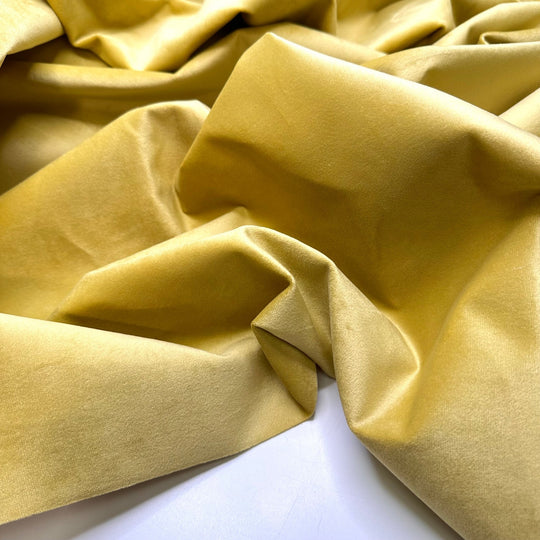 Yard Sale But Fancy - Polyester Blend Woven - Dark Yellow - 2M Bundle - True Deadstock fabric Fabric by private - Sustainable Textile | FABCYCLE