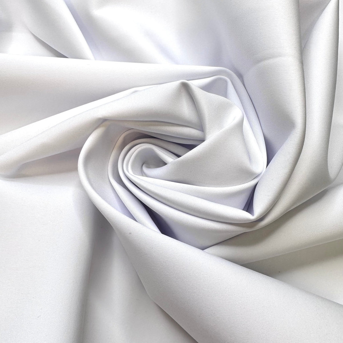 Yard Sales - Water Resistant Mini Scuba Poly/Spandex Knit - White - 2M Bundle - True Deadstock fabric Fabric by private - Sustainable Textile | FABCYCLE