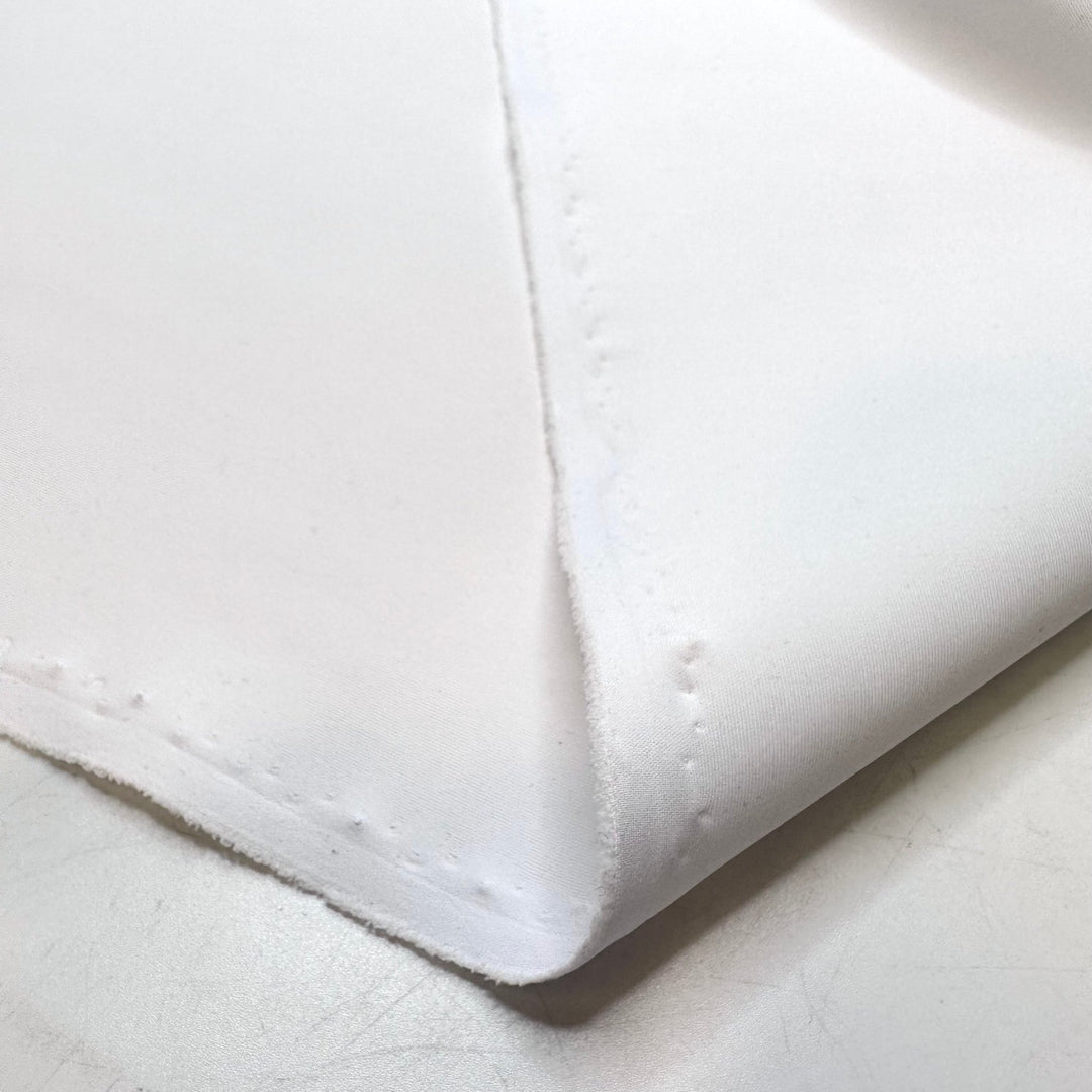 Yard Sales - Water Resistant Mini Scuba Poly/Spandex Knit - White - 2M Bundle - True Deadstock fabric Fabric by private - Sustainable Textile | FABCYCLE