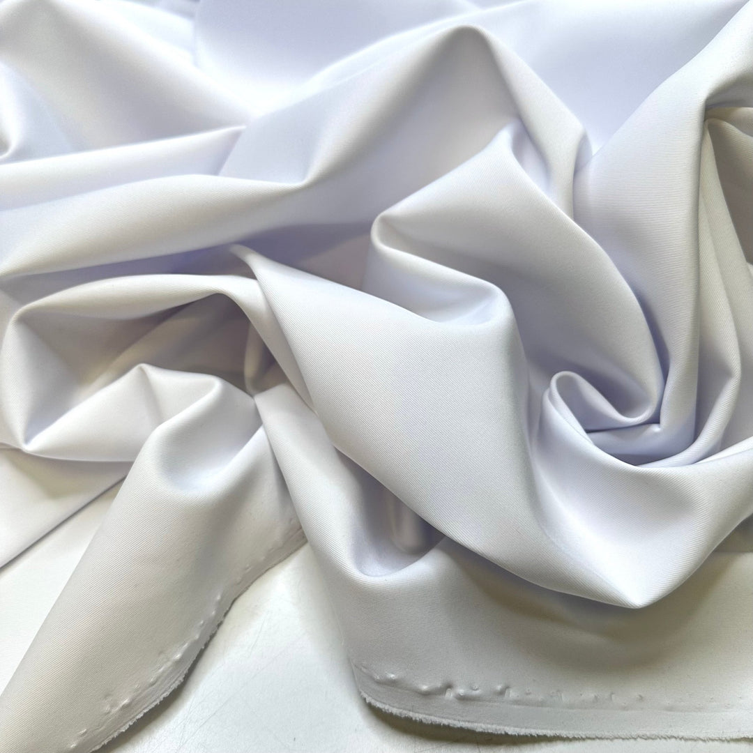 Yard Sales - Water Resistant Mini Scuba Poly/Spandex Knit - White - 2M Bundle - True Deadstock fabric Fabric by private - Sustainable Textile | FABCYCLE