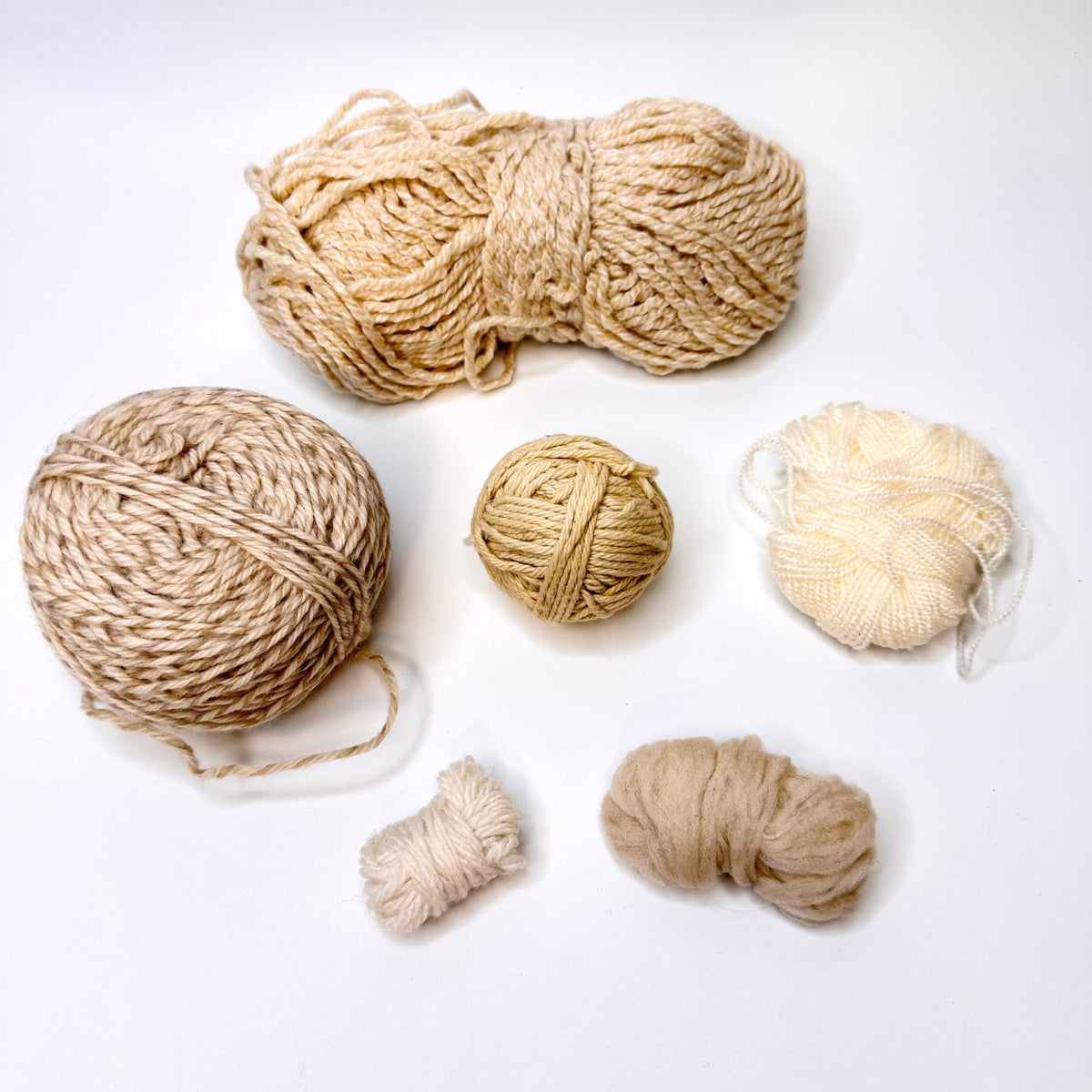 Yarn - Light Beige - 6 Pack - True Deadstock supplies Fabric by private - Sustainable Textile | FABCYCLE