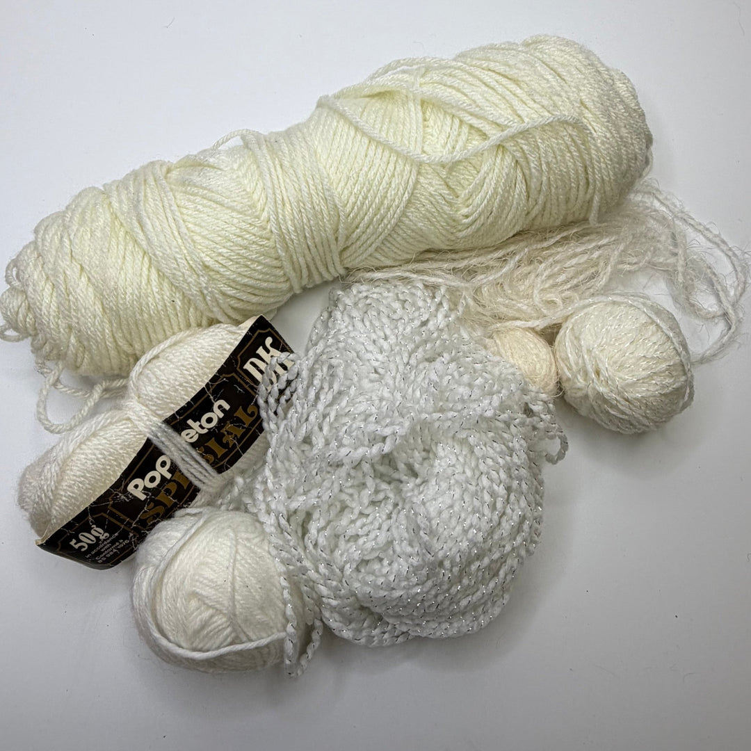 Yarn - White/Cream - 6 Pack - True Deadstock supplies Fabric by private - Sustainable Textile | FABCYCLE