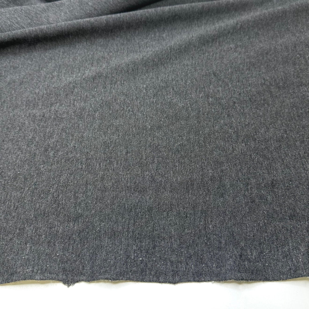 Yeti Called Betty - Jersey Fleece Bamboo Blend Knit - White/Grey - 0.8M Bundle - True Deadstock fabric Fabric by private - Sustainable Textile | FABCYCLE