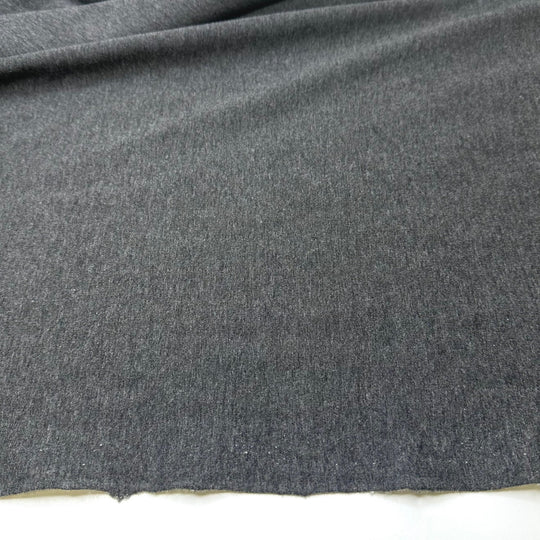 Yeti Called Betty - Jersey Fleece Bamboo Blend Knit - White/Grey - 0.8M Bundle - True Deadstock fabric Fabric by private - Sustainable Textile | FABCYCLE