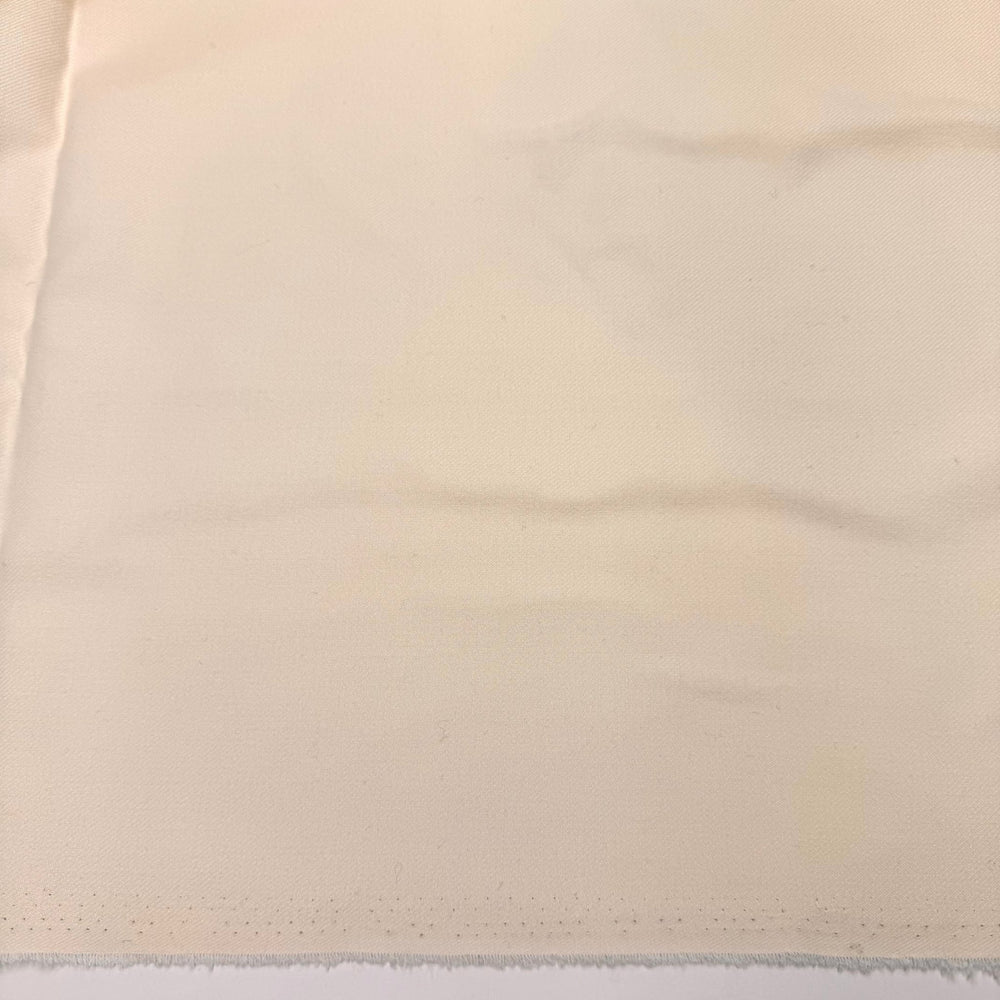 You Butter Believe It - Twill Weave Wool Woven - Cream - 1.3M Bundle - True Deadstock fabric Fabric by private - Sustainable Textile | FABCYCLE