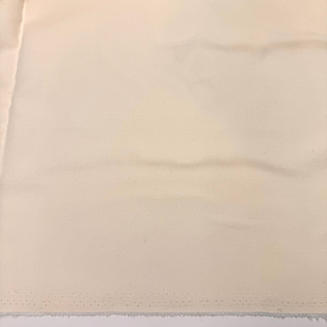 You Butter Believe It - Twill Weave Wool Woven - Cream - 1.3M Bundle - True Deadstock fabric Fabric by private - Sustainable Textile | FABCYCLE