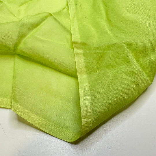 You Put The Lime In The Coconut - Gauze Cotton Woven - Neon Bright Green - 2.7M Bundle - True Deadstock fabric Fabric by private - Sustainable Textile | FABCYCLE