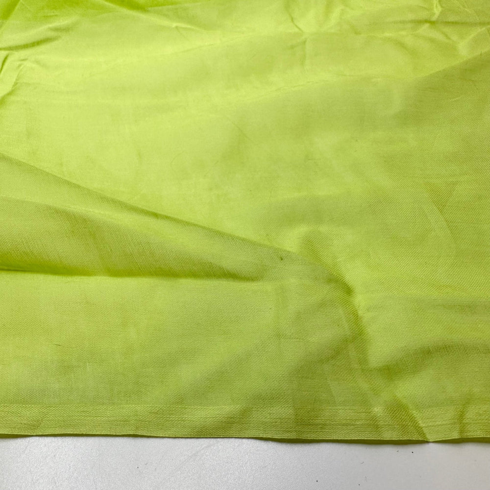 You Put The Lime In The Coconut - Gauze Cotton Woven - Neon Bright Green - 2.7M Bundle - True Deadstock fabric Fabric by private - Sustainable Textile | FABCYCLE