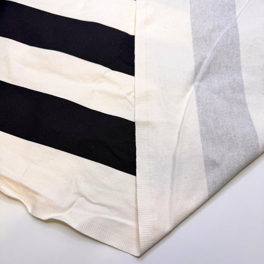 Yule Log - Cotton Woven - White/Black Stripes - 3.65M Bundle - True Deadstock fabric Fabric by private - Sustainable Textile | FABCYCLE