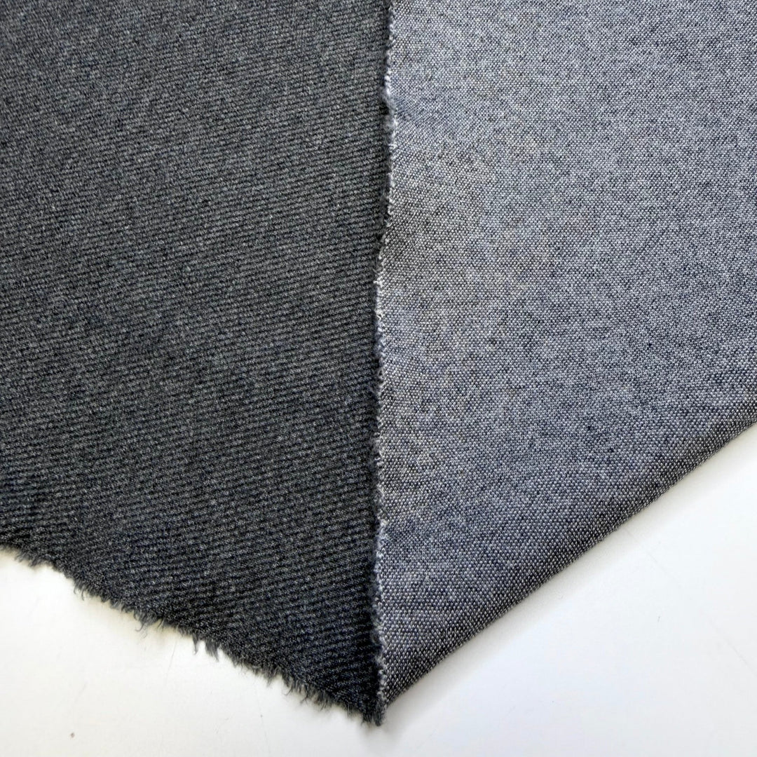 Zelten - Natural Blend Knit - Dark Grey - 2.2M Bundle - True Deadstock fabric Fabric by private - Sustainable Textile | FABCYCLE