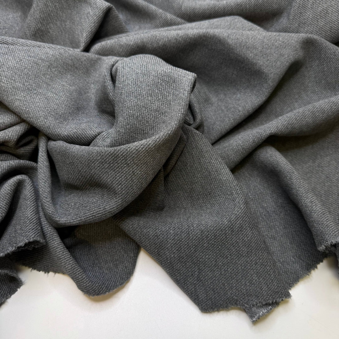 Zelten - Natural Blend Knit - Dark Grey - 2.2M Bundle - True Deadstock fabric Fabric by private - Sustainable Textile | FABCYCLE