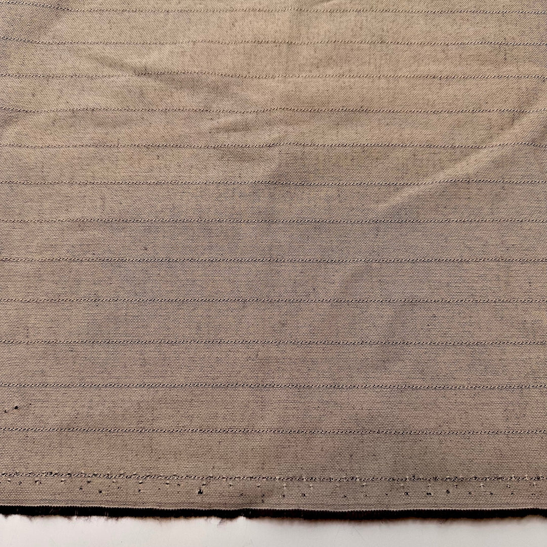 Zen Garden - Poly/Cotton Woven - Light Beige Pinstripe - 2.65M Bundle - True Deadstock fabric Fabric by private - Sustainable Textile | FABCYCLE