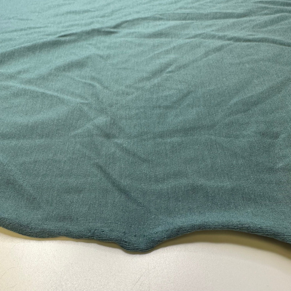 Zen Vibes Only - Jersey Bamboo Blend Knit - Deep Seafoam Green - 2.5M Bundle - True Deadstock fabric Fabric by private - Sustainable Textile | FABCYCLE