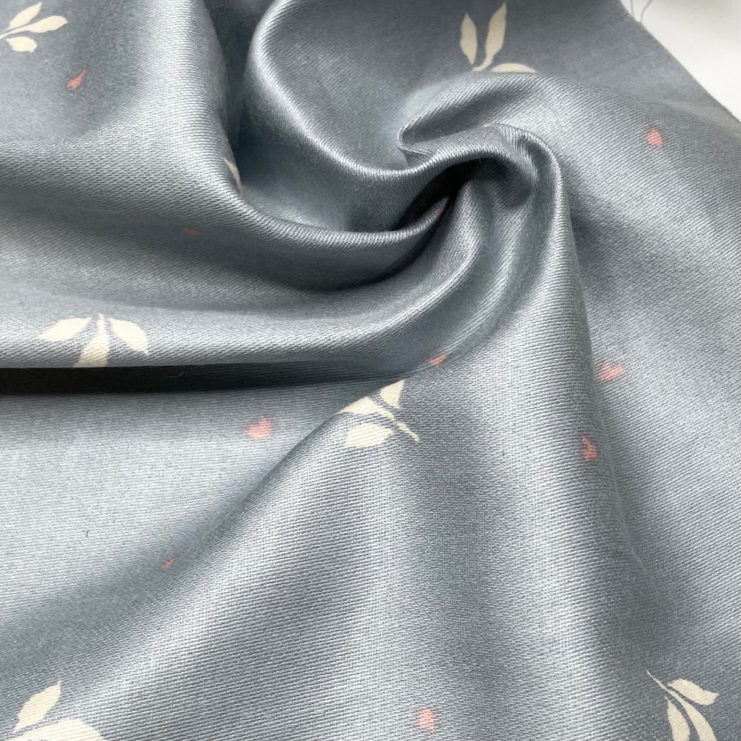 Alone But Not Lonely - Cotton Woven - Light Blue/White Floral - 2.15M Bundle (6688727990385)