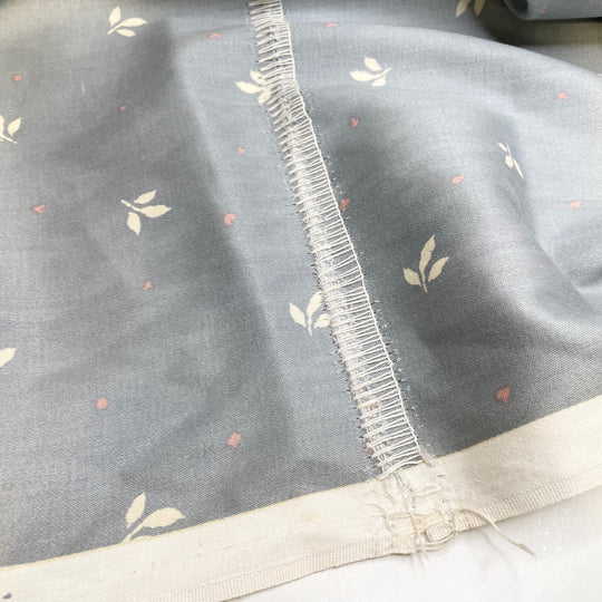Alone But Not Lonely - Cotton Woven - Light Blue/White Floral - 2.15M Bundle (6688727990385)