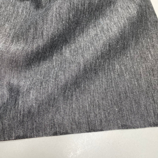 Gemini - Double Cloth Knit Poly  - Grey/Navy - 1/2 Meter (6690038612081)