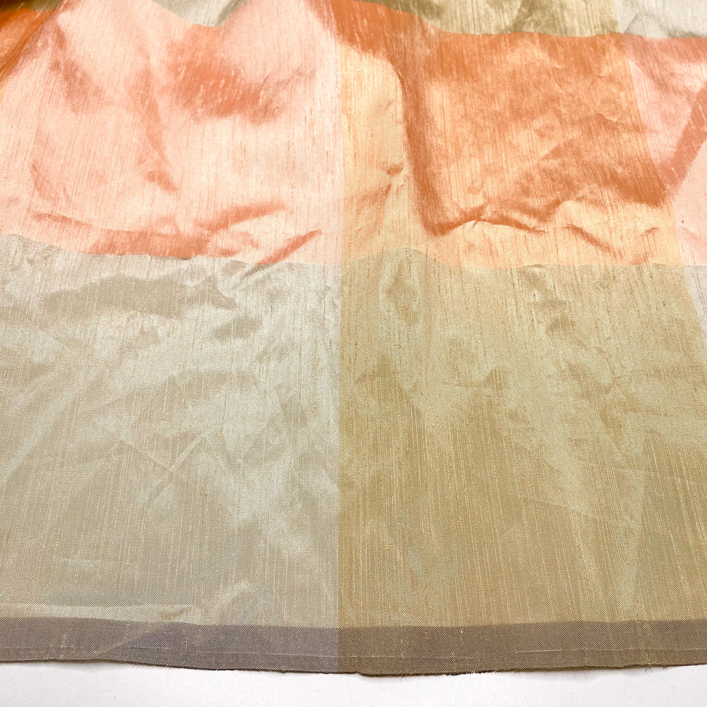 Diaspora Celebration - Taffeta Synthetic Woven - Gold/Orange Plaid - 2.2M Bundle (6695349485681)