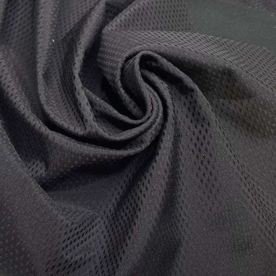 Goody Bandit - Soft Shell Fleece Double Cloth Knit Synthetic  - Black Diamonds - 1M Bundle (6703050555505)