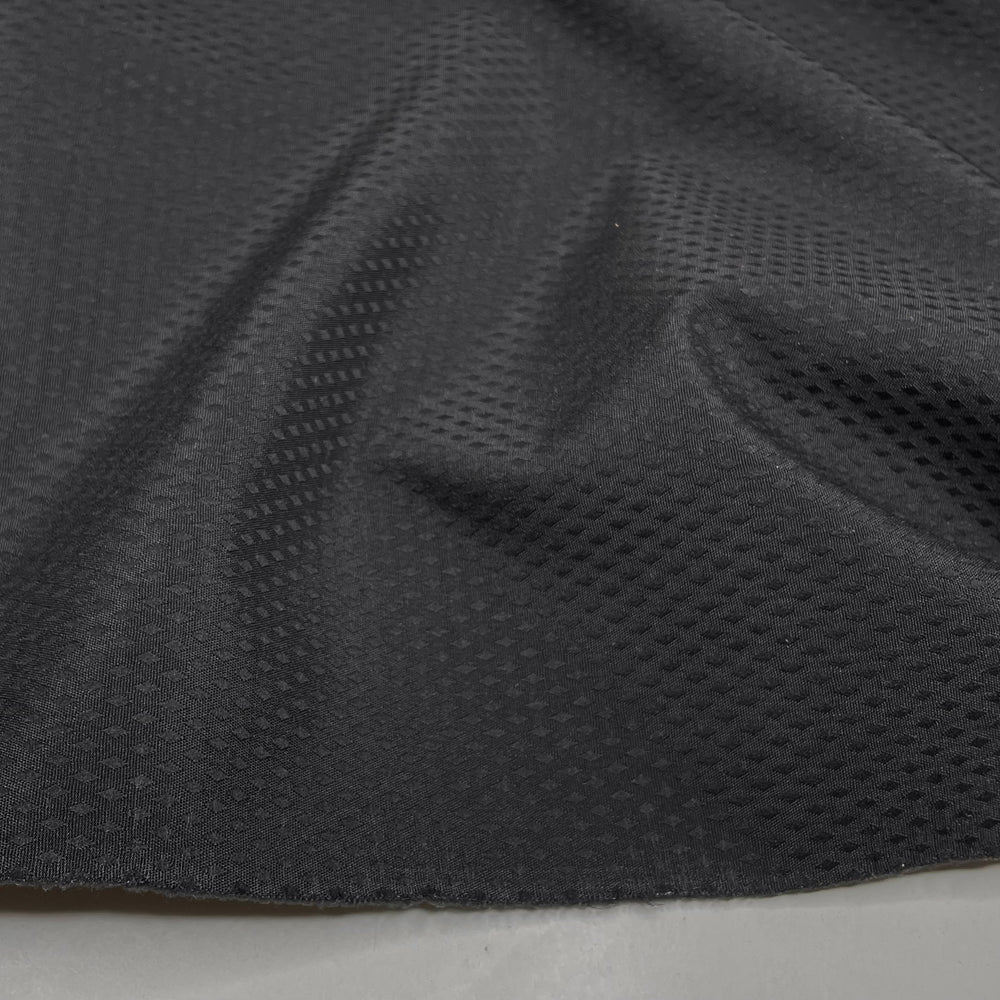 Goody Bandit - Soft Shell Fleece Double Cloth Knit Synthetic  - Black Diamonds - 1M Bundle (6703050555505)