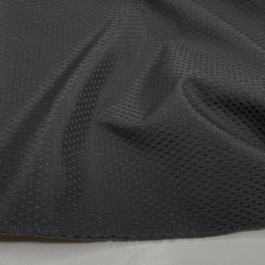 Goody Bandit - Soft Shell Fleece Double Cloth Knit Synthetic  - Black Diamonds - 1M Bundle (6703050555505)