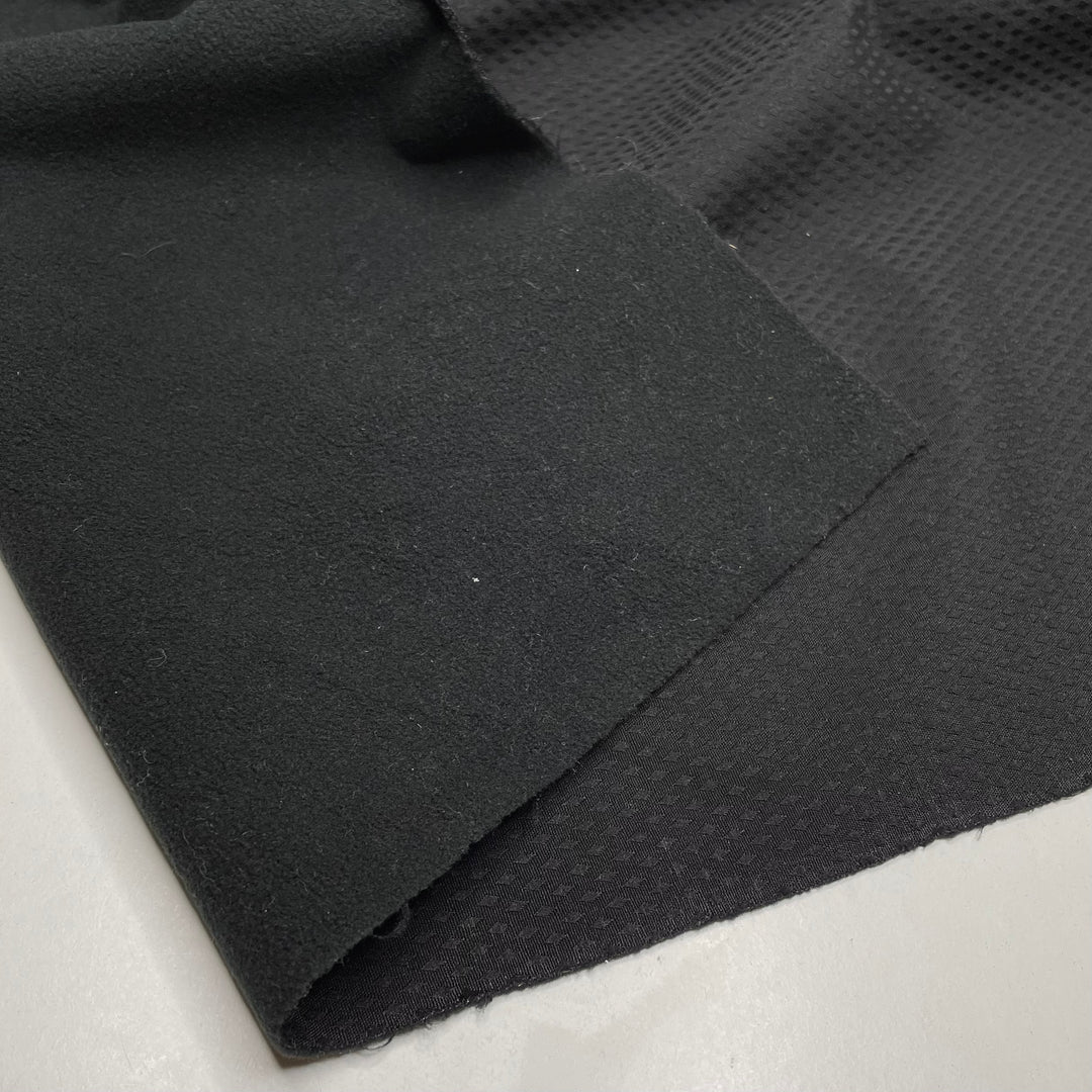 Goody Bandit - Soft Shell Fleece Double Cloth Knit Synthetic  - Black Diamonds - 1M Bundle (6703050555505)