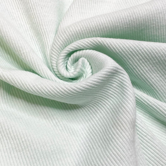 Moving Forward - Tubular Rib Knit Cotton Blend Knit - Light Green - 1.3M Bundle (6703069986929)