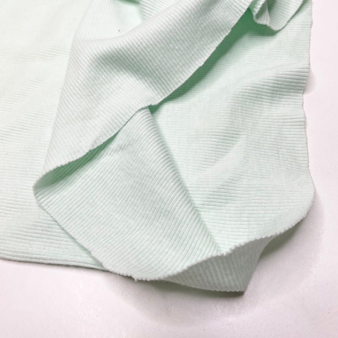 Moving Forward - Tubular Rib Knit Cotton Blend Knit - Light Green - 1.3M Bundle (6703069986929)