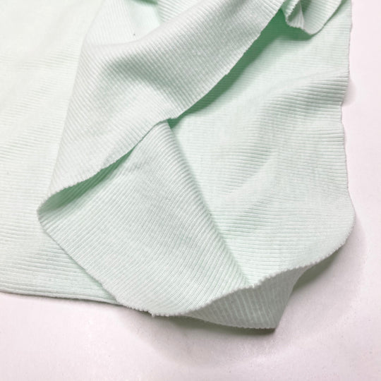 Moving Forward - Tubular Rib Knit Cotton Blend Knit - Light Green - 1.3M Bundle (6703069986929)