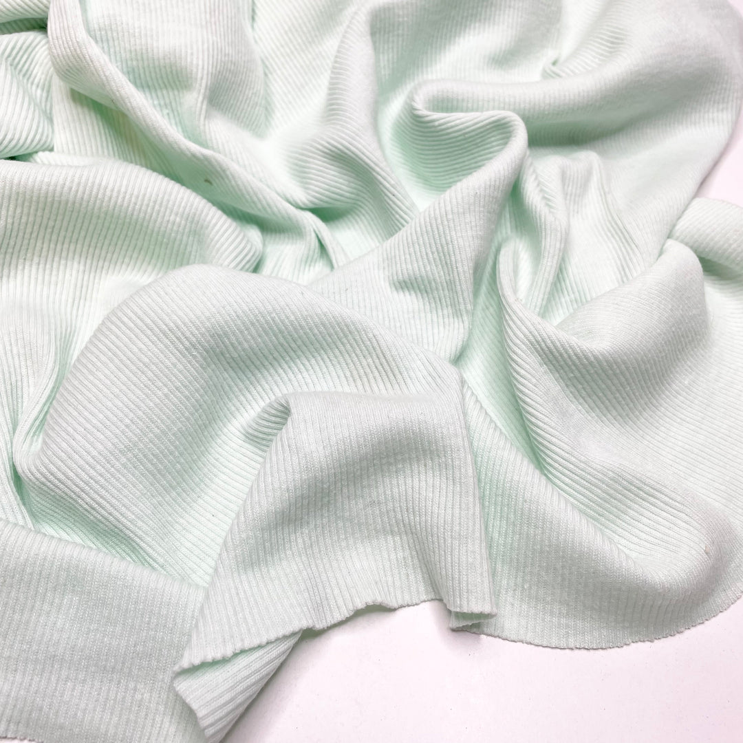 Moving Forward - Tubular Rib Knit Cotton Blend Knit - Light Green - 1.3M Bundle (6703069986929)
