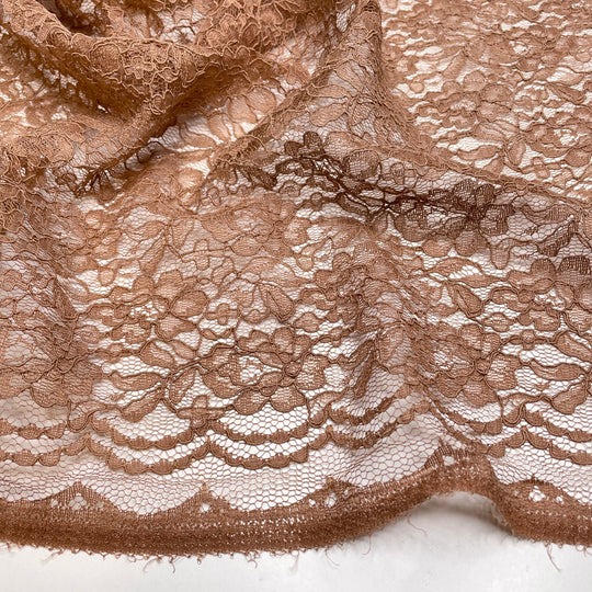 Fabulist - Lace Nylon Knit - Beige Floral - 1.2M Bundle (6703087091825)