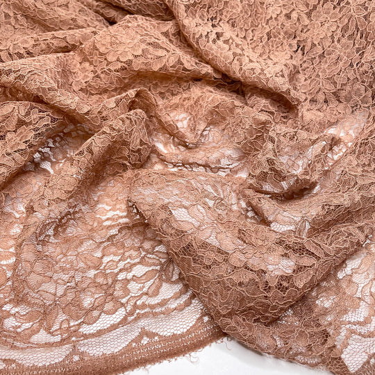 Fabulist - Lace Nylon Knit - Beige Floral - 1.2M Bundle (6703087091825)