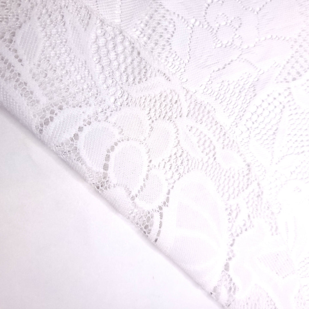 Bridal Brunch - Lace Poly Knit - White Floral - 1.6M Bundle (6706056396913)